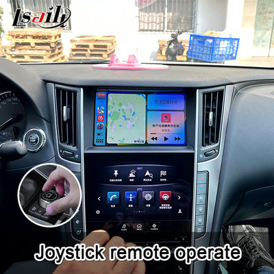 Q50 Q60 OEM Apple CarPlay アップグレードモジュール統合、モバイルフォンミラーリング、AC温度表示、Google Map、Spotify