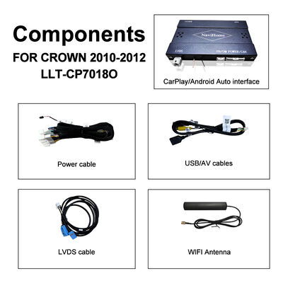 ワイヤレスアップルカープレイボックス クラウン S200 RS204 GWS204 URS204 URS206 マジェスタ XV アスリート セロン トヨタ 統合 Android オート