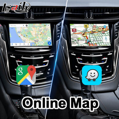 2013-2019年式キャデラックCTS CUEシステム用Lsailt Android GPSナビゲーションビデオインターフェース（Carplay対応）