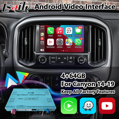 2015-2020 GMCキャニオンIntellilinkシステム用Lsailt Android Carplayビデオインターフェース