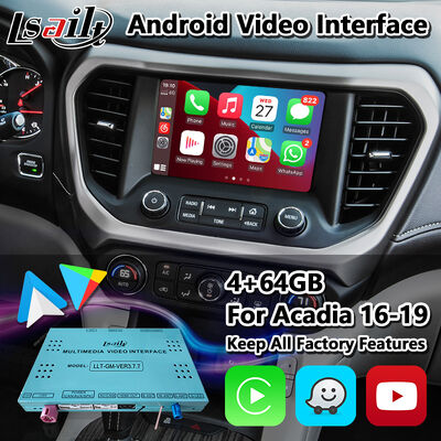 Lsailt アンドロイド GPS ナビゲーションシステム 2016-2019 GMC アカディア インテリリンクシステム用のカープレイインターフェース