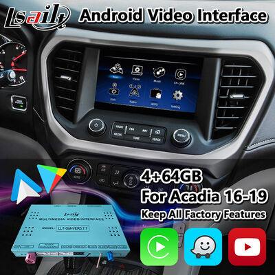 2016-2019年 GMC アカディア インテリリンク システム用の Lsailt Android Carplay インターフェース
