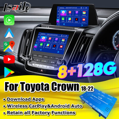 クラウン S220 2018-2022用 Android Auto, YouTube, Netflix, Google Play搭載 OEM統合＆Android CarPlayインターフェースボックス