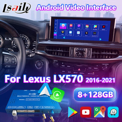 Lsailt Android CarPlay マルチメディア ビデオインターフェース 2016-2021 レクサス LX 570 LX450d LX570用