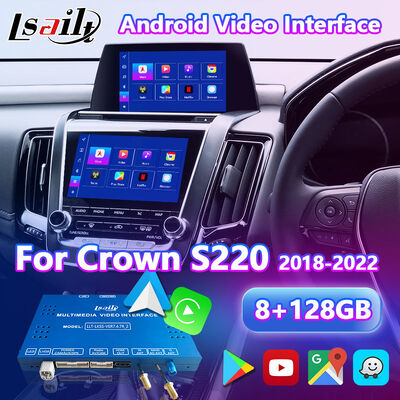Lsailt Androidマルチメディアビデオインターフェース トヨタ クラウン S220 2018-2022 CarPlay対応