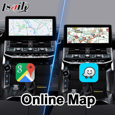 LSAILT アンドロイドナビカープレイインターフェイス 2021-2024 トヨタランドクルーザー 300 GX-R VX-R GR GR-S サハラ ZX VX LC300