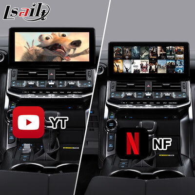 LSAILT アンドロイドナビカープレイインターフェイス 2021-2024 トヨタランドクルーザー 300 GX-R VX-R GR GR-S サハラ ZX VX LC300
