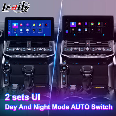 LSAILT アンドロイドナビカープレイインターフェイス 2021-2024 トヨタランドクルーザー 300 GX-R VX-R GR GR-S サハラ ZX VX LC300