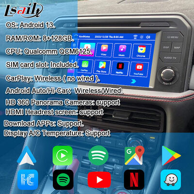 日産マルチメディアインターフェイス OEM Android アップグレード GT-R 2017 + 統合ワイヤレス CarPlay、YouTube、NetFlix、Android Auto