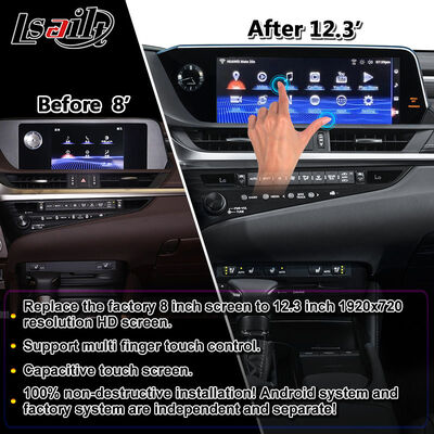 Lsailt Android Carplay マルチメディアインターフェイス画面 2018-2021 レクサス ES 250 ES300h ES350 ES250用