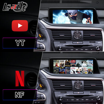 Lsailt Android Carplay マルチメディアインターフェイススクリーン 2016-2019 レクサス RX Knob RX350 RX450h RX200t RX300