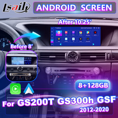 LSAilt Android Carplay マルチメディアスクリーン 2012-2020 レクサス GS 200t GS300h GS250 GS350 GS450h GSF GS200t