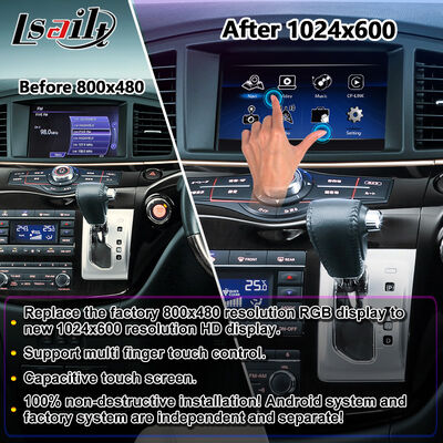 Lsailt Android Carplay マルチメディア スクリーン 2010-2020 日産 エルグランド E52用