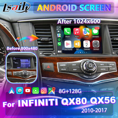 LSAilt Android Carplay マルチメディアスクリーン 2010-2017 インフィニティ QX80 QX56