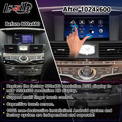 Lsailt Android Carplay マルチメディアスクリーン 2010-2023 インフィニティ M25 M30d M37 M56 M35h Y51 Q70用