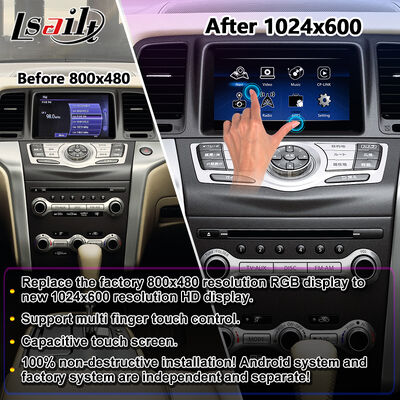 Lsailt Android Carplay マルチメディア スクリーン 2008-2014 日産ムラーノ Z51 用