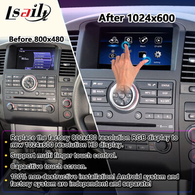 Lsailt Android Carplay マルチメディアスクリーン 2010-2015年 ニッサン・ナバラ D40