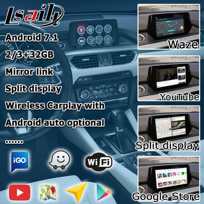 マツダ6 Atenza GPSの運行箱ビデオ インターフェイス任意carplayインターフェイス人間の特徴をもつ自動車