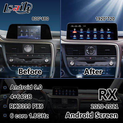 Lsailt 12.3 インチ ワイヤレス アンドロイド オート カープレイ マルチメディア スクリーン レクサス RX RX350 RX450h用