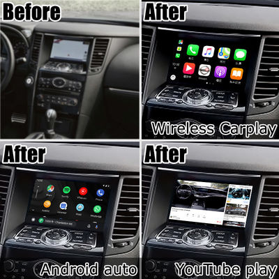 Android 13 ナビゲーション カー ビデオ インターフェース サポート Waze / Youtube Infiniti QX70 / FX50 FX35 FX37