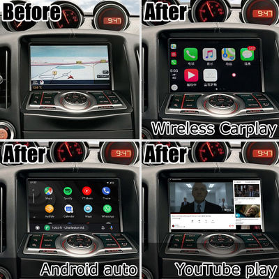 ニッサン 370z Z34 カープレイ アンドロイド 自動カープレイ インターフェース ボックス 8+128 アンドロイド 13 OEM アップグレード