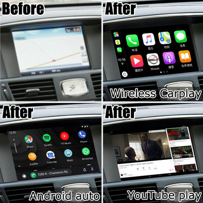 Android 13 8+128 カープレイ ビデオ インターフェイス Infiniti Q70 / M35 M37 フガ サポート Youtube