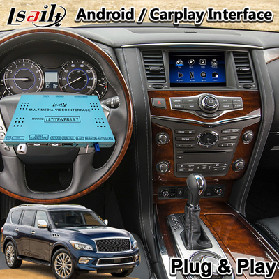 インフィニティ QX80 QX56 QX60 QX70 のための Lsailt Android Carplay マルチメディア インターフェイス