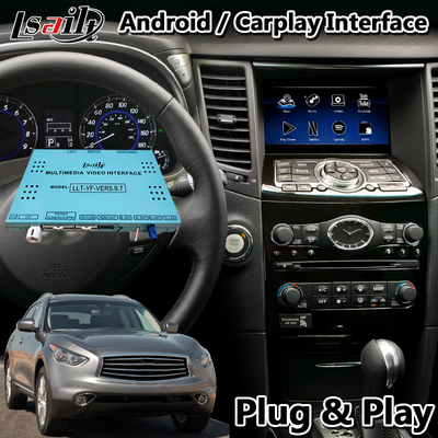 2008-2013年のインフィニティFX35/FX37のためのLsailt人間の特徴をもつ運行Carplayインターフェイス