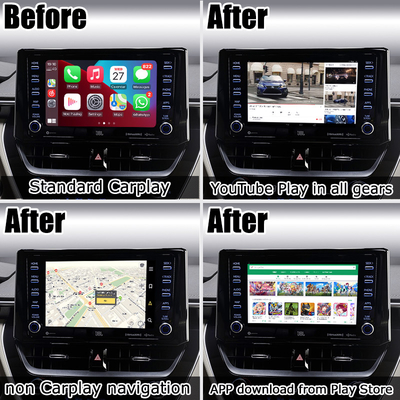 64GB Carplayトヨタ・カローラRAV4 Camryのための人間の特徴をもつインターフェイスRK3288 AI箱