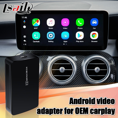 Carplayのメルセデスのための人間の特徴をもつ10のマルチメディア ビデオ インターフェイス4GB RAM AI箱Sgs