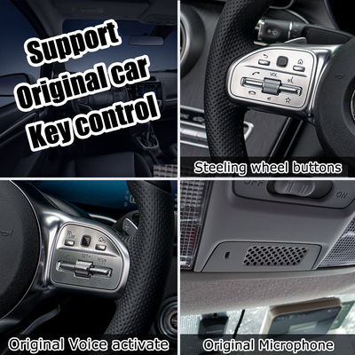Carplayのメルセデスのための人間の特徴をもつ10のマルチメディア ビデオ インターフェイス4GB RAM AI箱Sgs
