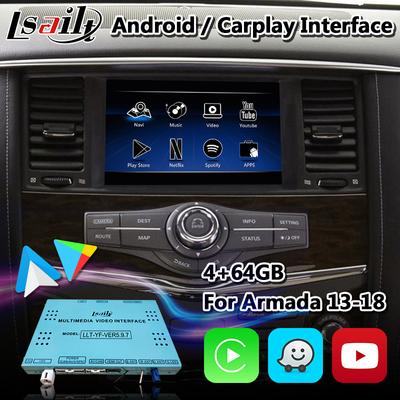 Lsailt Android マルチメディアインターフェイス ワイヤレスカープレイ付き ニッサン・パトロール Y62