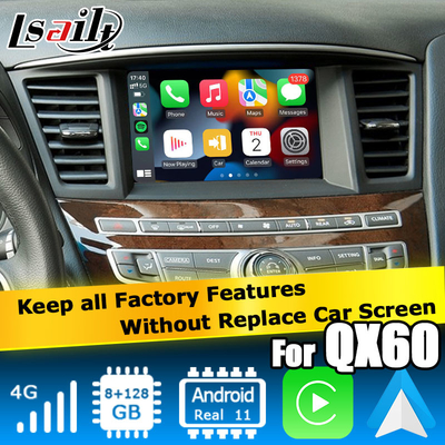 インフィニティ QX60 GPS Android Auto CarPlay ナビゲーションシステム マルチメディアインターフェース Android 13 8+128GB