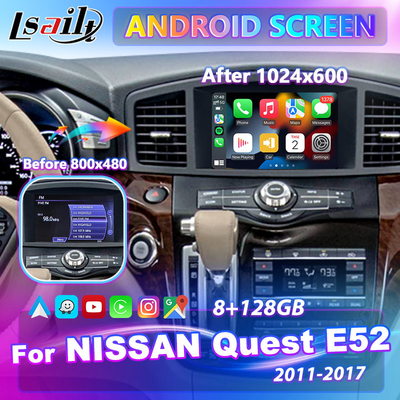 2011-2017年日産クエストE52用Lsailt 8インチHD Androidマルチメディアスクリーン