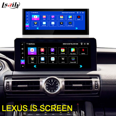 レクサス Android スクリーン 10.25 インチ Qualcomm 8 コア GPS ナビゲーション CarPlay ディスプレイ Lexus IS300 IS250 IS350 2020-2023 用